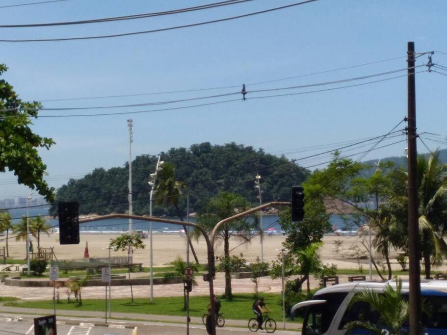 Excelente Localizacao O Mar Na Sua Frente Confira Lägenhet São Vicente Exteriör bild