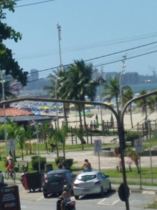 Excelente Localizacao O Mar Na Sua Frente Confira Lägenhet São Vicente Exteriör bild