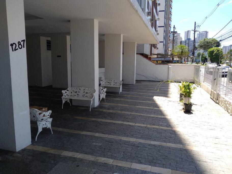Excelente Localizacao O Mar Na Sua Frente Confira Lägenhet São Vicente Exteriör bild
