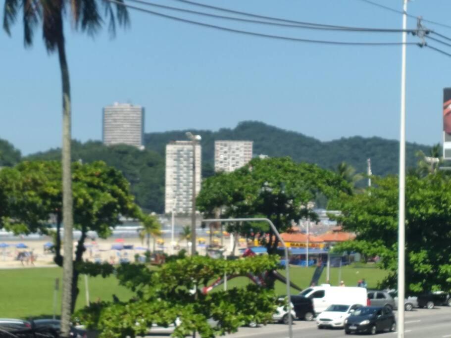 Excelente Localizacao O Mar Na Sua Frente Confira Lägenhet São Vicente Exteriör bild