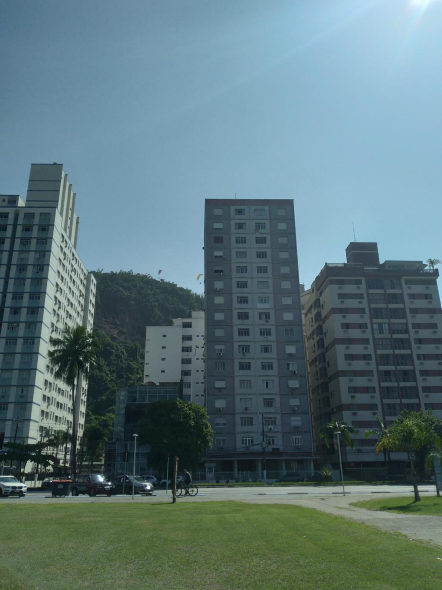 Excelente Localizacao O Mar Na Sua Frente Confira Lägenhet São Vicente Exteriör bild