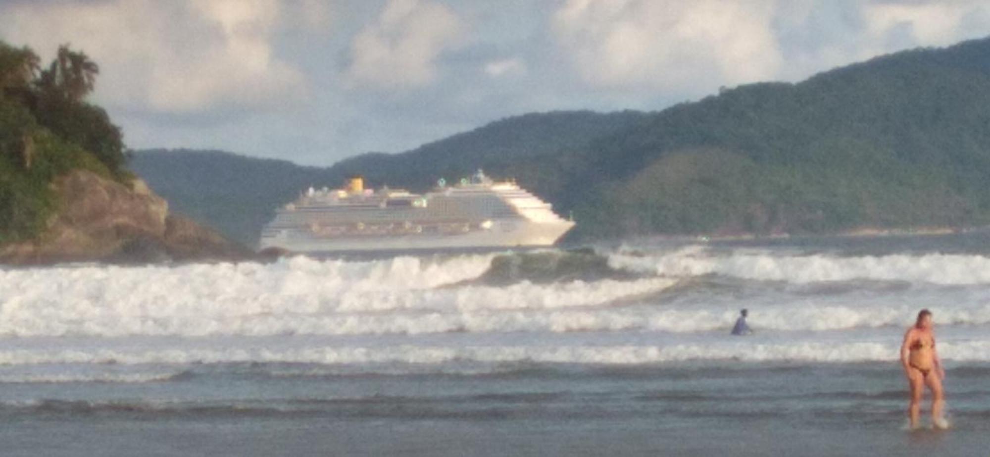 Excelente Localizacao O Mar Na Sua Frente Confira Lägenhet São Vicente Exteriör bild