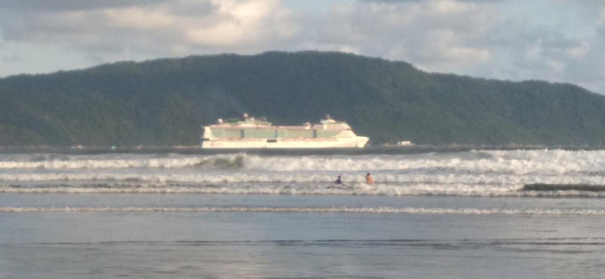 Excelente Localizacao O Mar Na Sua Frente Confira Lägenhet São Vicente Exteriör bild